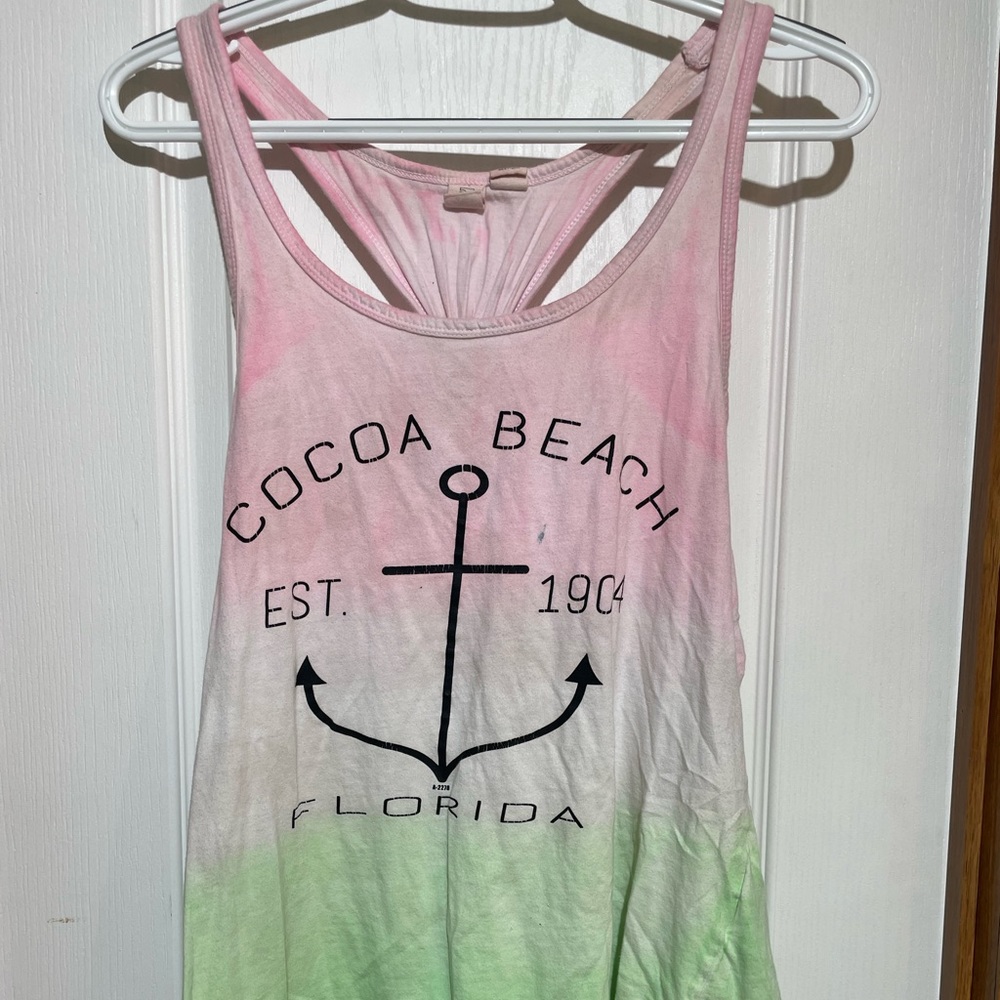 Tie dye cocoa beach tank